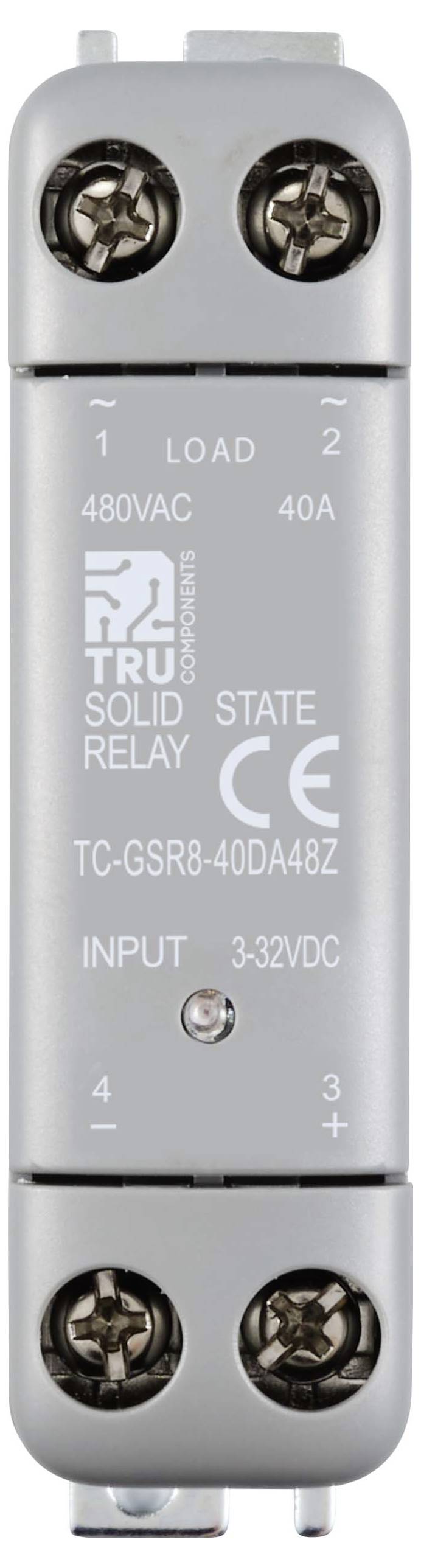 TRU COMPONENTS Halbleiterrelais TC-12705388 40A Schaltspannung (max.): 480 V/AC Nullspannungsschaltend 1St.