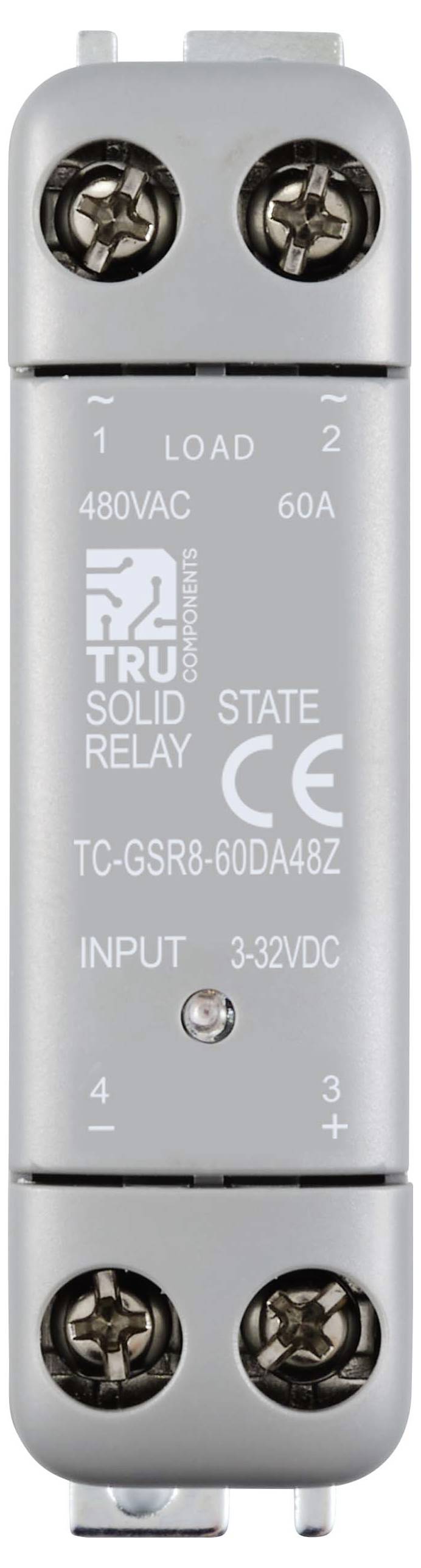 TRU COMPONENTS Halbleiterrelais TC-12705392 60A Schaltspannung (max.): 480 V/AC Nullspannungsschaltend 1St.