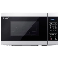 Sharp YC-MG02E-S Mikrowelle Silber 800 W mit Display, Grillfunktion Sharp YC-MG02E-S Mikrowelle Silber 800 W mit Display, Grillfunktion