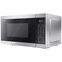 Sharp YC-MG02E-S Mikrowelle Silber 800 W mit Display, Grillfunktion Sharp YC-MG02E-S Mikrowelle Silber 800 W mit Display, Grillfunktion