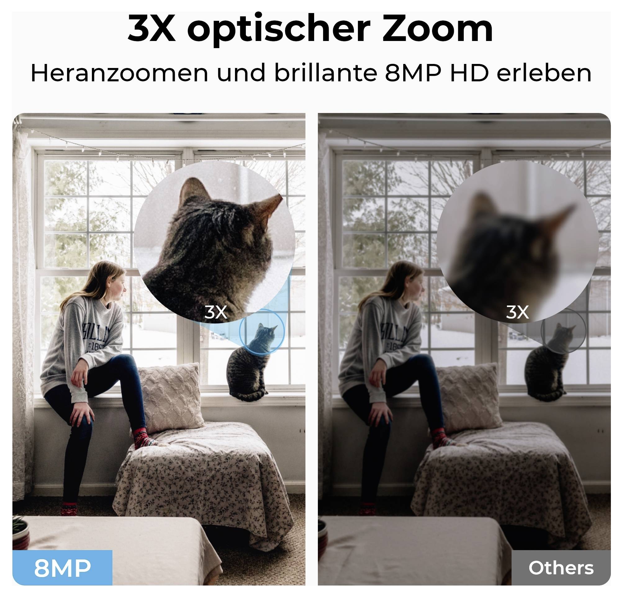 Reolink E Series E340 WLAN IP Überwachungskamera 2560 x 1920 Pixel