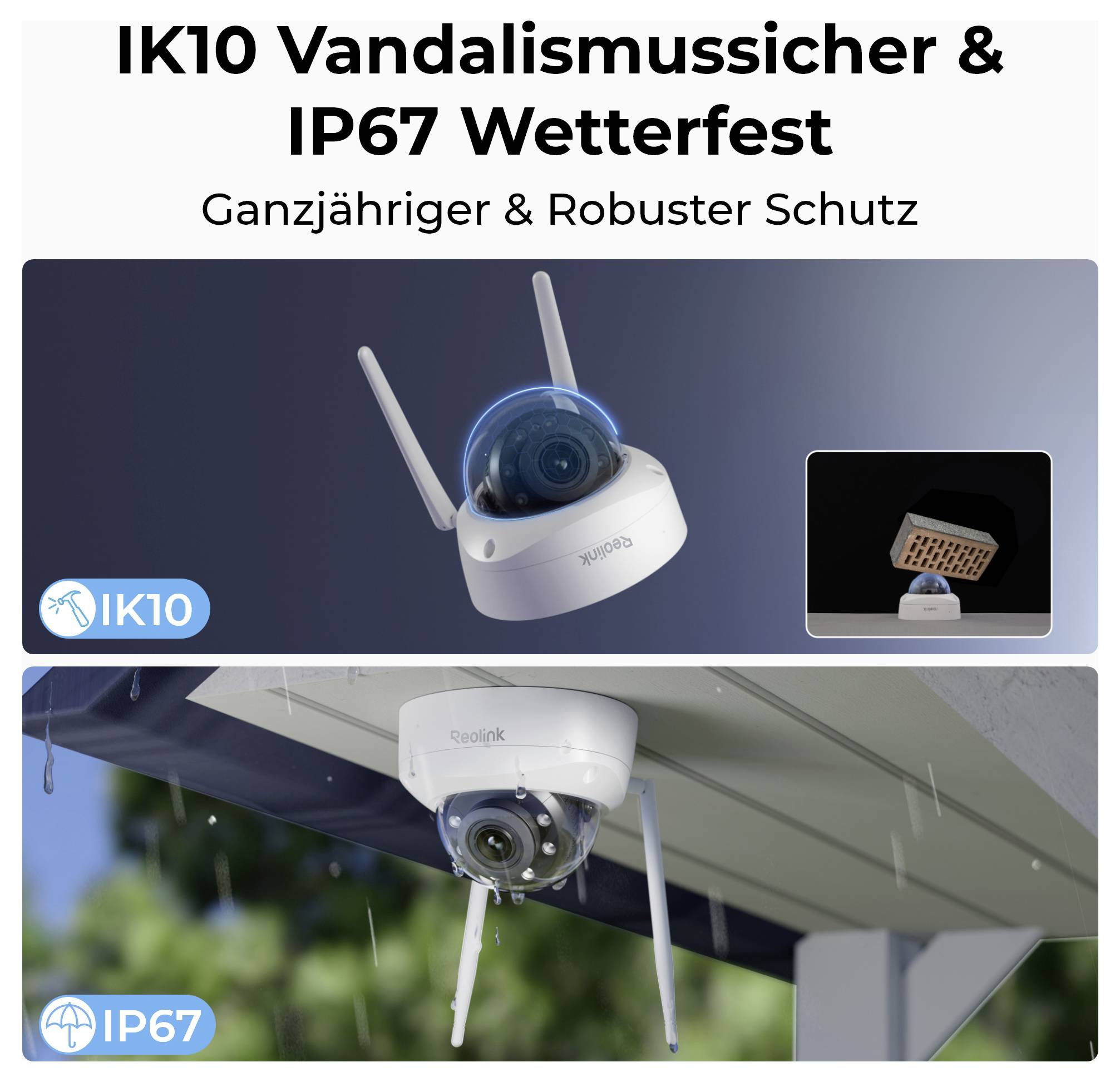 Reolink W437 WLAN IP Überwachungskamera 3840 x 2160 Pixel