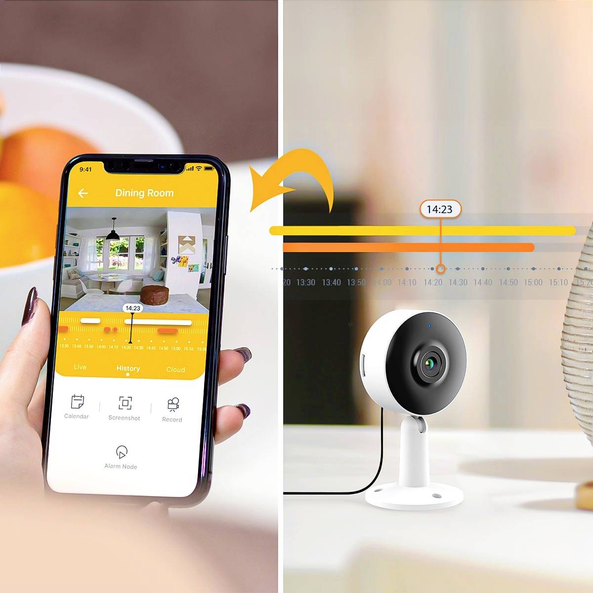 Arenti IN1Q WLAN IP Überwachungskamera 2560 x 1440 Pixel