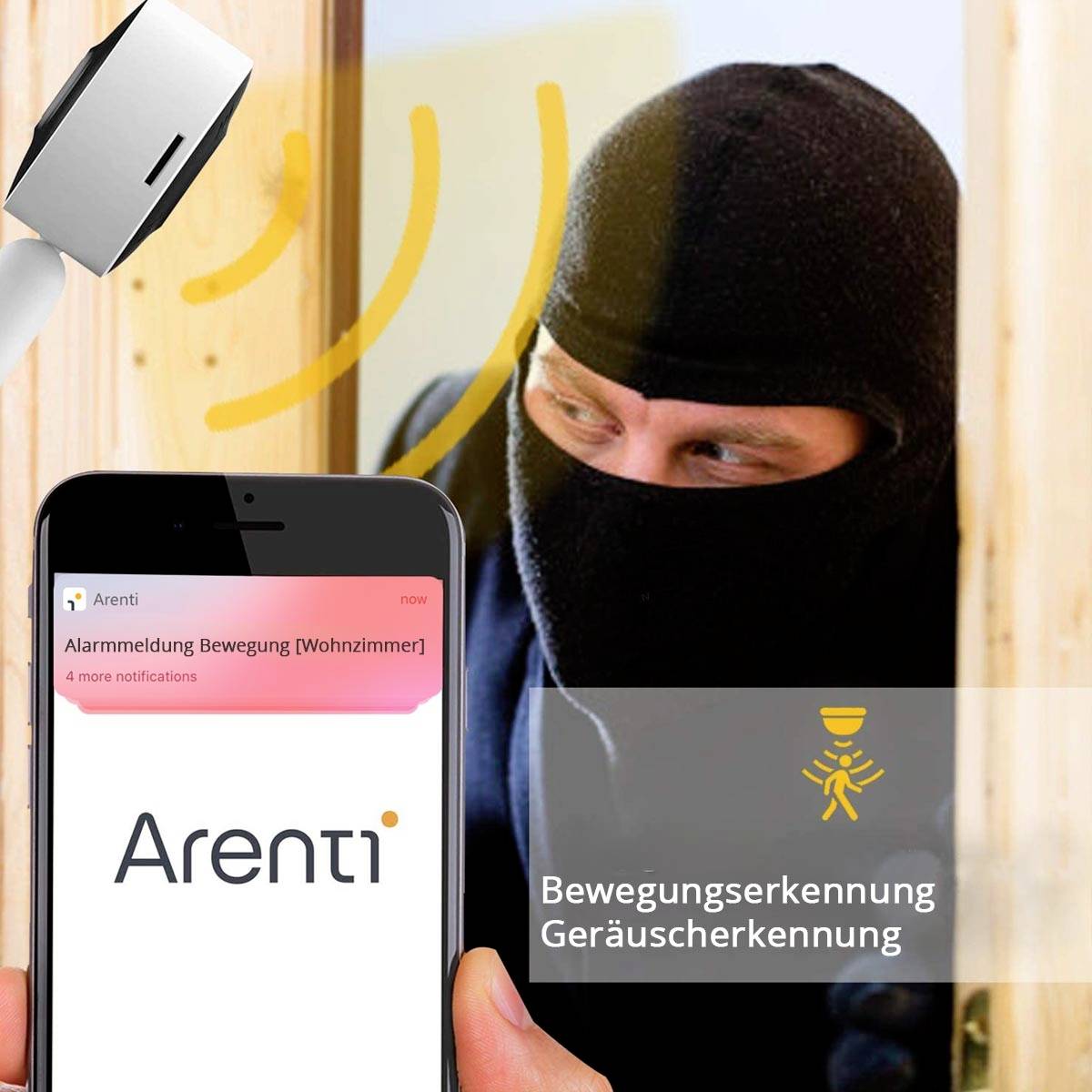 Arenti IN1Q WLAN IP Überwachungskamera 2560 x 1440 Pixel