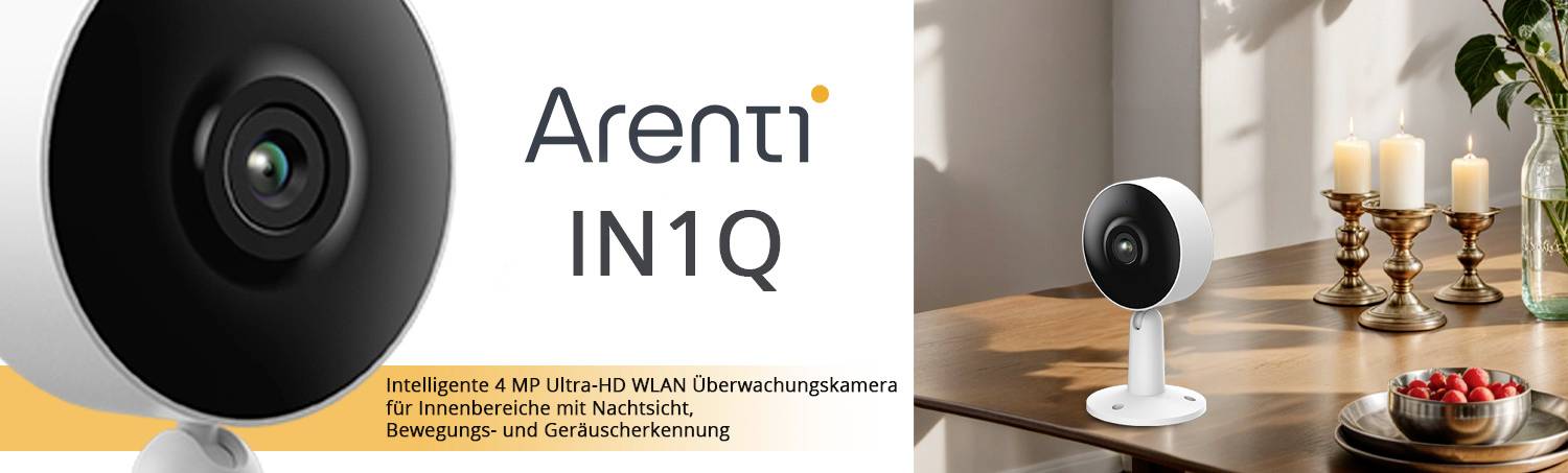 Arenti IN1Q WLAN IP Überwachungskamera 2560 x 1440 Pixel