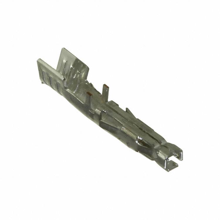 Ein Metallclip isoliert auf weißem Hintergrund, mit gezahntem Design und abgewinkelten Kanten, typischerweise zum Befestigen von Objekten verwendet.