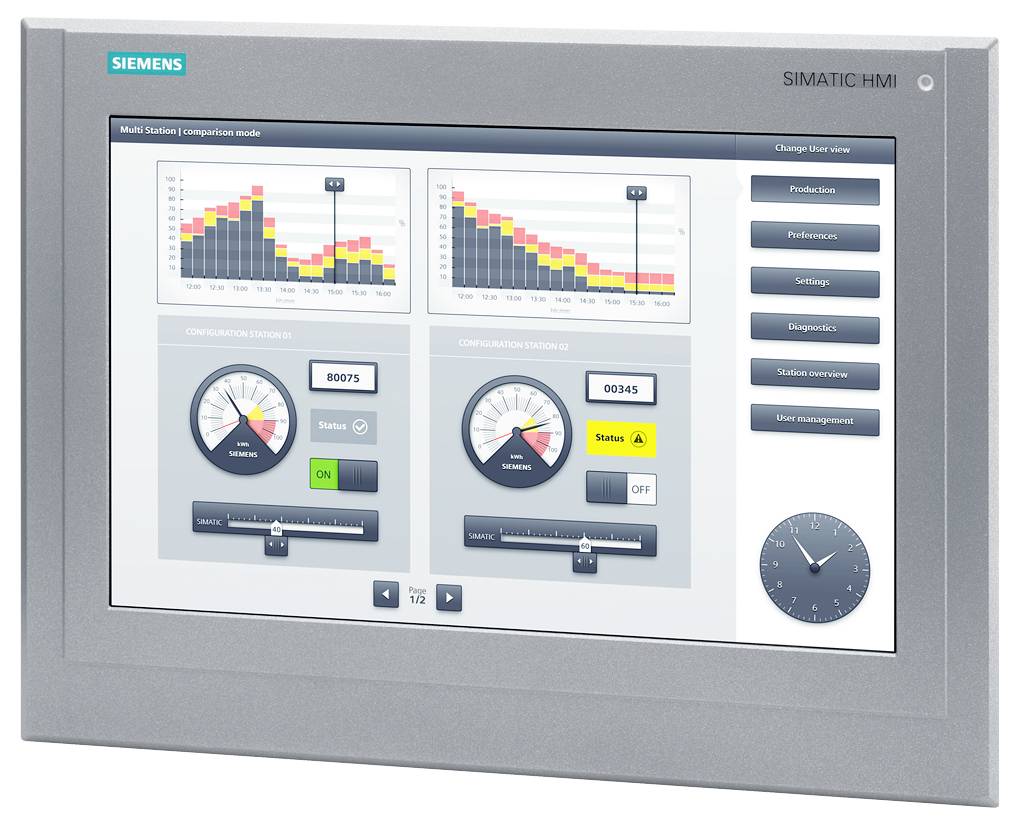 Siemens 6AG1124-0QC13-2AM0 6AG11240QC132AM0 SPS-Touchpanel