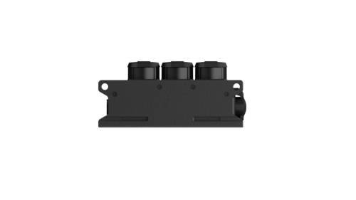 Contrik 1027604 1 Stück Steckdosen-Verteiler Schwarz