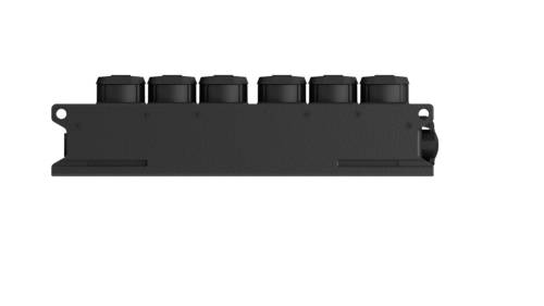 Contrik 1027605 1 Stück Steckdosen-Verteiler Schwarz