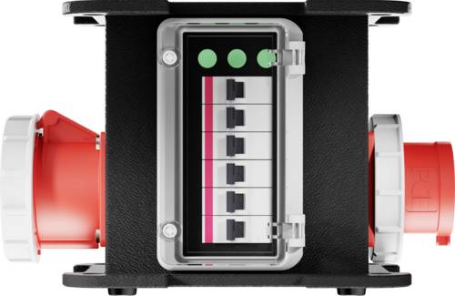 Contrik 1028847 1 Stück Steckdosen-Verteiler Schwarz