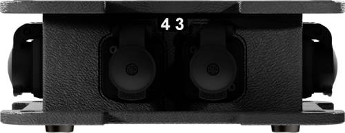 Contrik 1028858 1 Stück Steckdosen-Verteiler Schwarz