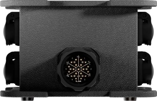 Contrik 1028849 1 Stück Steckdosen-Verteiler Schwarz