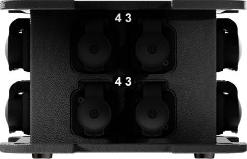 Contrik 1028849 1 Stück Steckdosen-Verteiler Schwarz