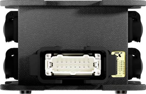 Contrik 1028848 1 Stück Steckdosen-Verteiler Schwarz