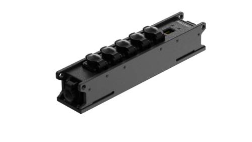 Contrik 1035587 1 Stück Steckdosen-Verteiler Schwarz