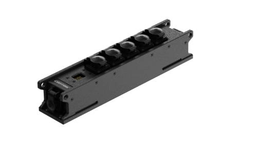 Contrik 1035587 1 Stück Steckdosen-Verteiler Schwarz