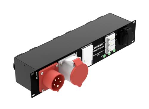 Contrik 1028797 1 Stück Steckdosen-Verteiler Schwarz