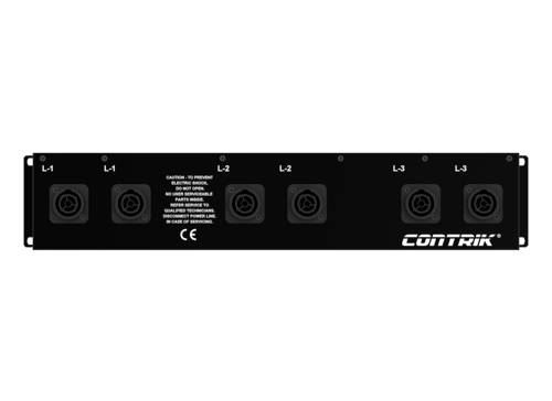 Contrik 1028799 1 Stück Steckdosen-Verteiler Schwarz