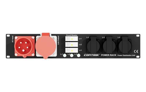 Contrik 1029170 1 Stück Steckdosen-Verteiler Schwarz