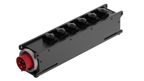 Contrik 1027454 1 Stück Steckdosen-Verteiler Schwarz