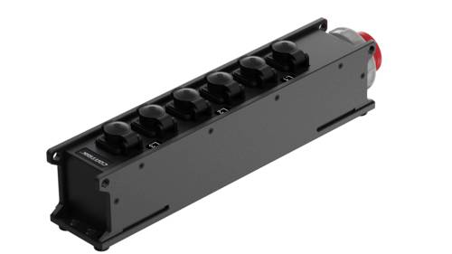 Contrik 1027454 1 Stück Steckdosen-Verteiler Schwarz