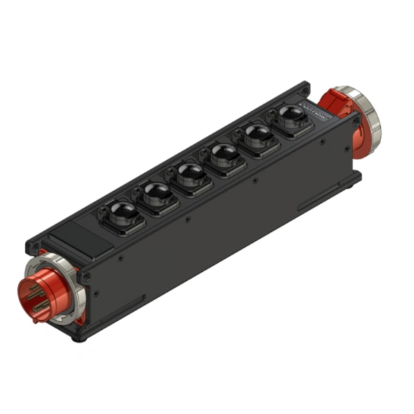 Contrik 1027455 1 Stück Steckdosen-Verteiler Schwarz Contrik 1027455 1 Stück Steckdosen-Verteiler Schwarz