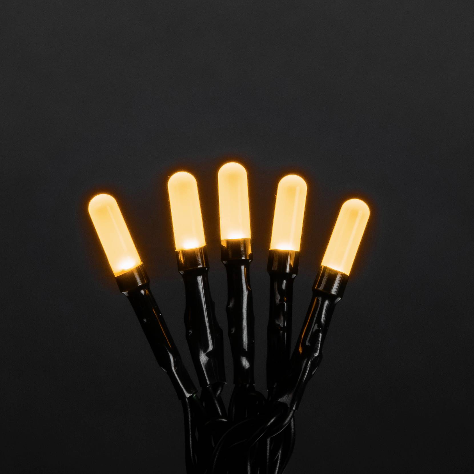 Konstsmide 6349-820 Micro-Lichterkette Innen EEK: F (A - G) netzbetrieben Anzahl Leuchtmittel 200 LED Bernstein Beleuchtet