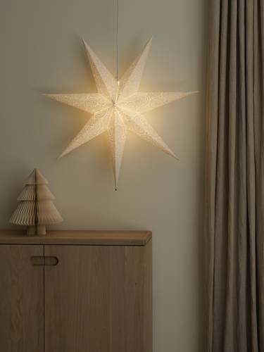 Konstsmide 5935-200 Weihnachtsstern Stern Weiß