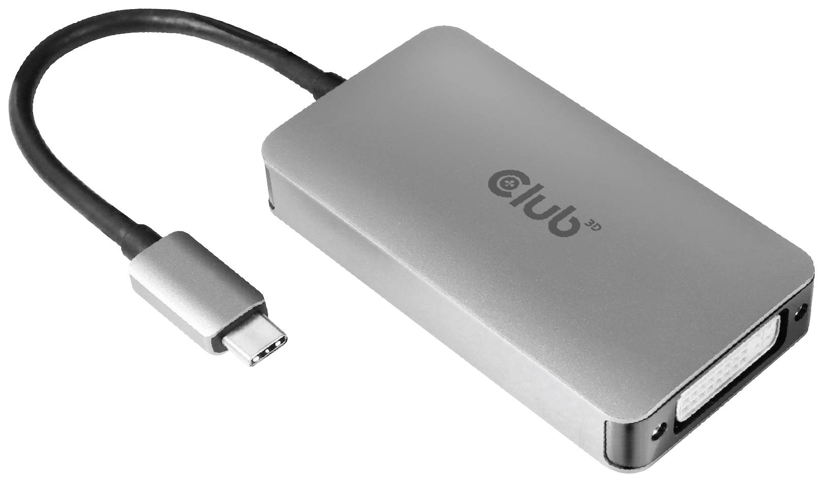 Club3D CAC-1510-A USB-C® / DVI Adapter [1x USB-C® - 1x DVI] Silber 24.5cm