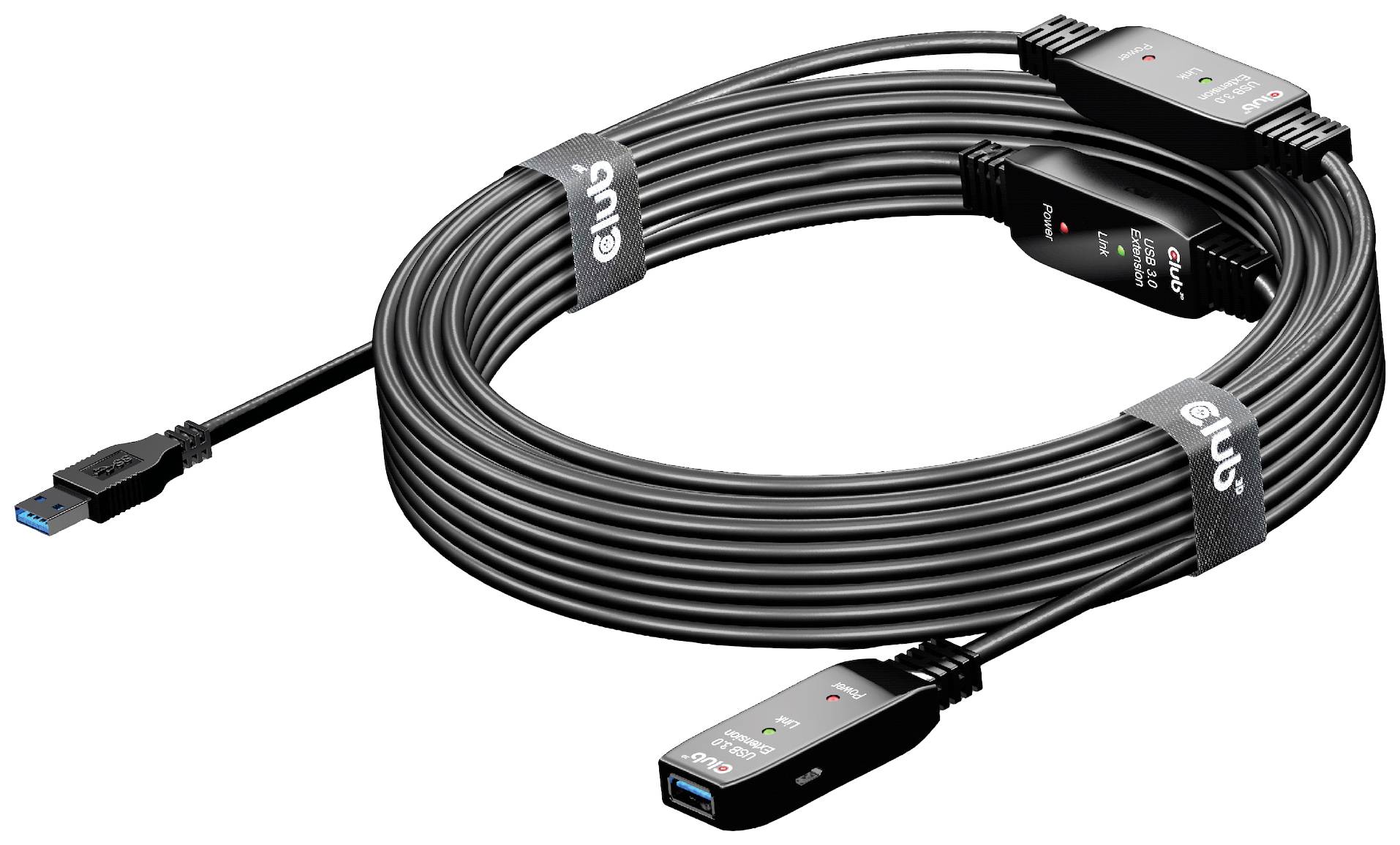 Club3D USB-Kabel USB 3.2 Gen1 15.00m Schwarz CAC-1406