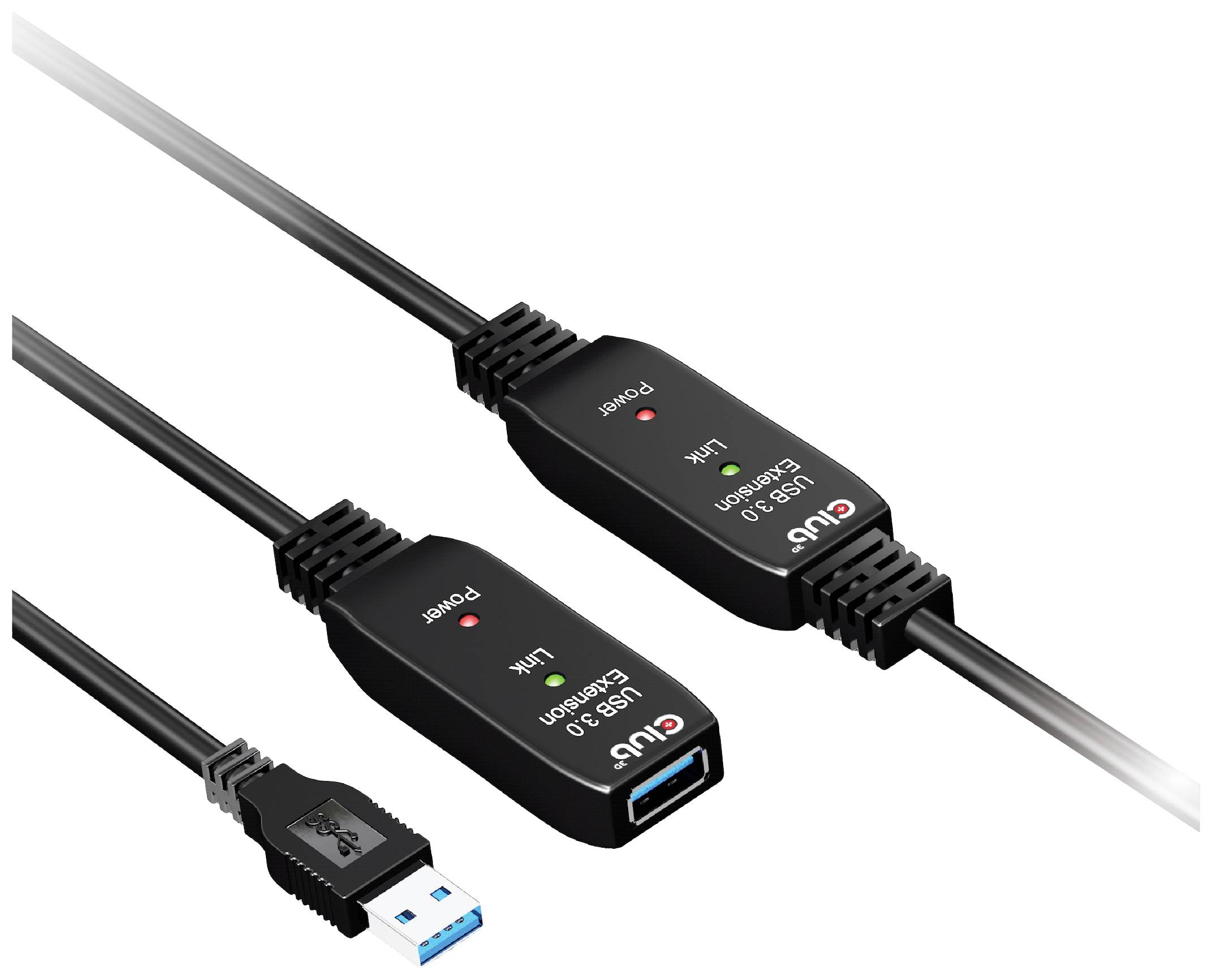Club3D USB-Kabel USB 3.2 Gen1 15.00m Schwarz CAC-1406