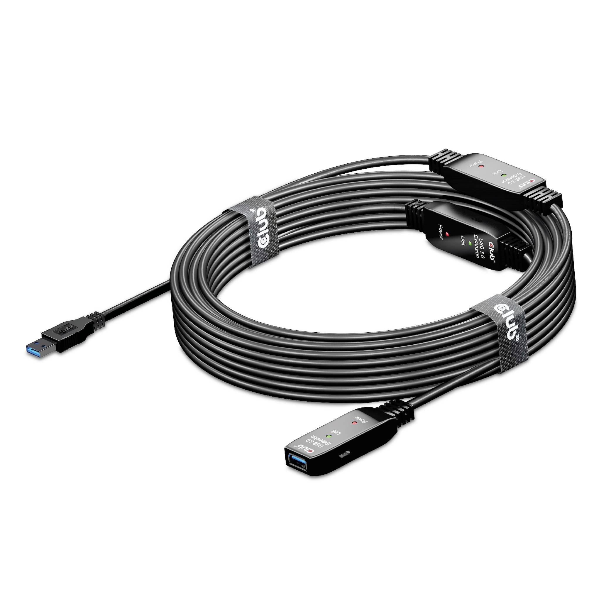 Club3D USB-Kabel USB 3.2 Gen1 15.00m Schwarz CAC-1406