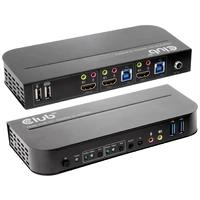 Club3D KVM Switch 4K60Hz KVM-Umschalter HDMI Fernbedienung 4096 x 2160 Pixel Club3D KVM Switch 4K60Hz KVM-Umschalter HDMI Fernbedienung 4096 x 2160 Pixel