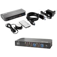 Club3D KVM Switch 4K60Hz KVM-Umschalter HDMI Fernbedienung 4096 x 2160 Pixel Club3D KVM Switch 4K60Hz KVM-Umschalter HDMI Fernbedienung 4096 x 2160 Pixel