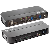 Club3D KVM Switch 4K60Hz KVM-Umschalter HDMI Fernbedienung 4096 x 2160 Pixel Club3D KVM Switch 4K60Hz KVM-Umschalter HDMI Fernbedienung 4096 x 2160 Pixel