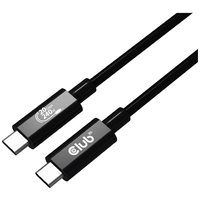 Club3D USB-C® Kabel USB4® USB-C® Stecker 2.00m Schwarz CAC-1575 Club3D USB-C® Kabel USB4® USB-C® Stecker 2.00m Schwarz CAC-1575