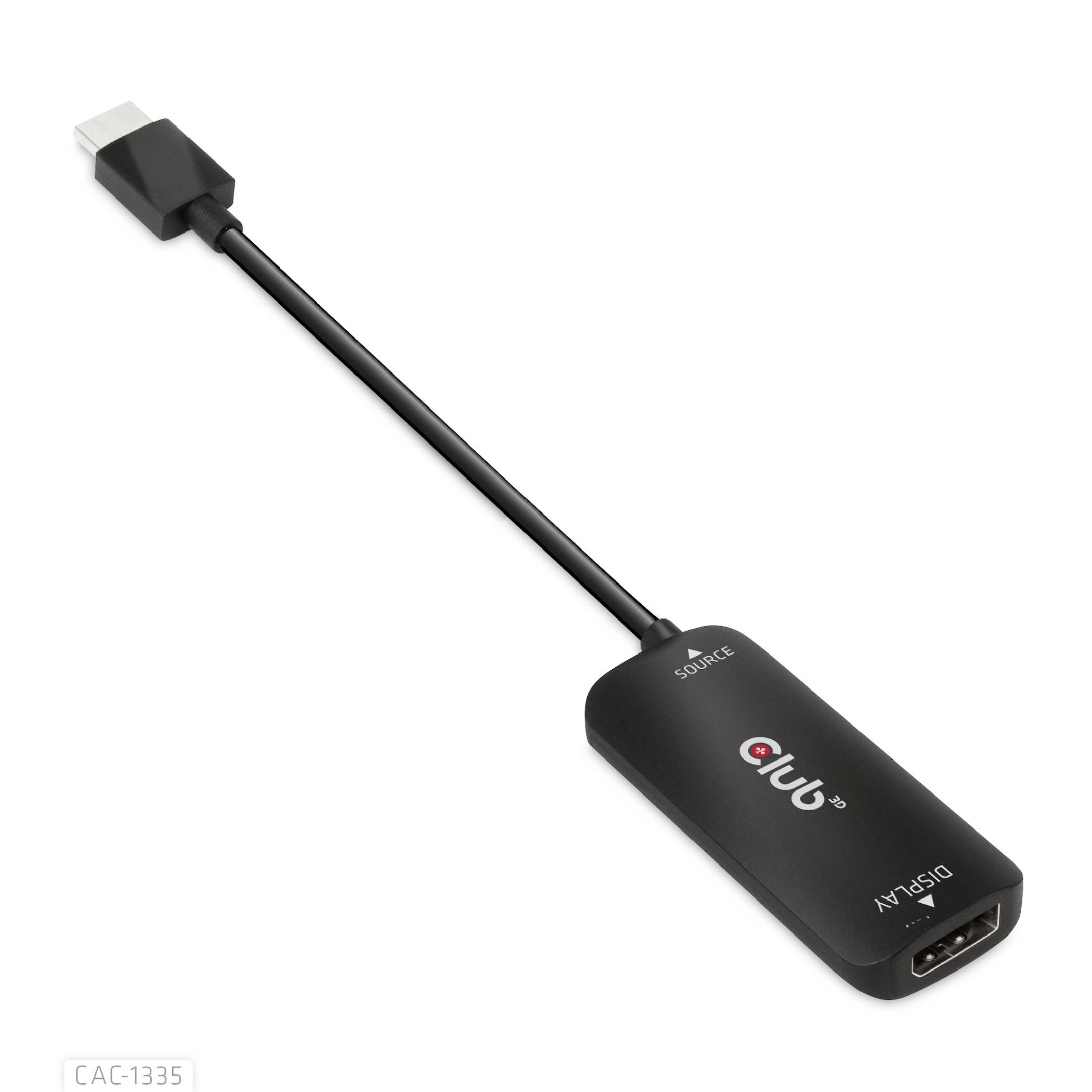 Club3D USB Adapter [1x HDMI-Stecker - 1x DisplayPort Buchse] Adapter HDMI + MicroUSB - DP 4 1m