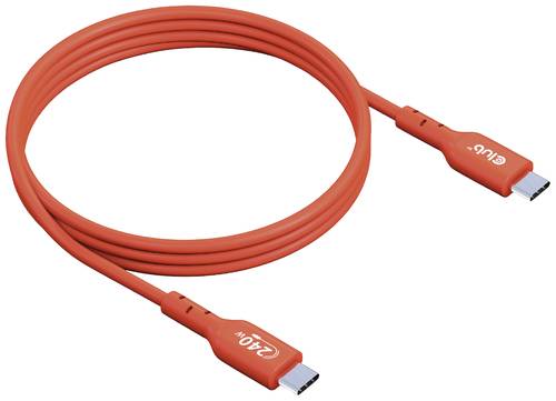 Club3D USB-C® Kabel USB 2.0 USB-C® Stecker 1.00 m Orange CAC-1511