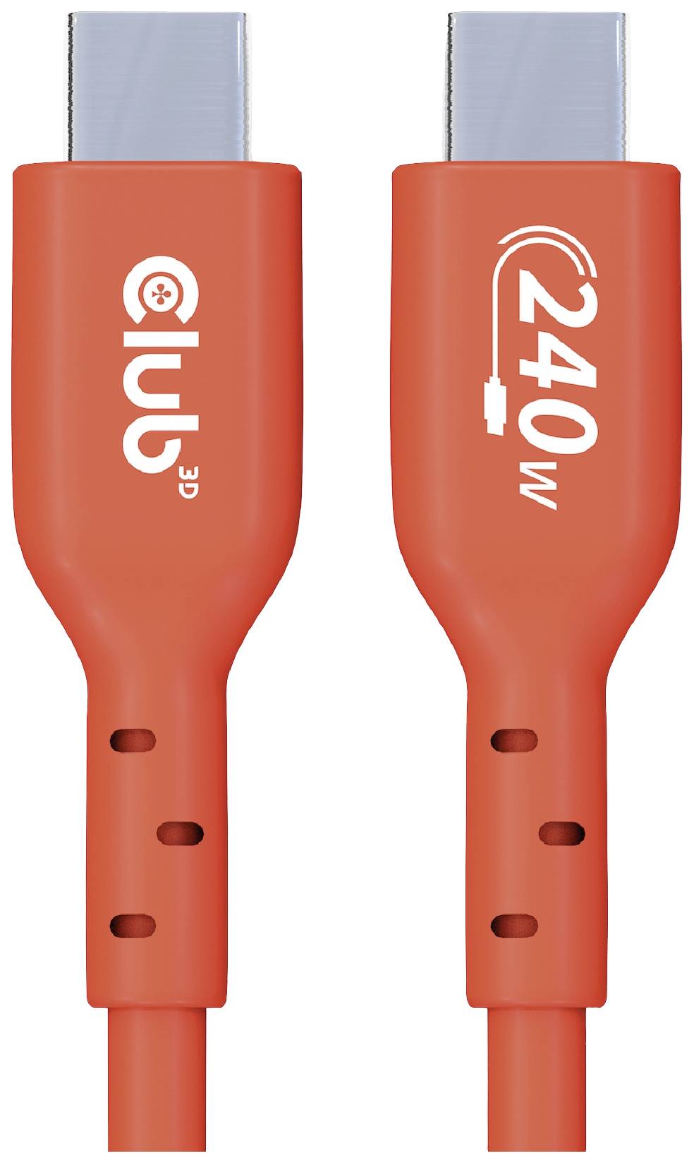 Club3D USB-C® Kabel USB 2.0 USB-C® Stecker 1.00 m Orange CAC-1511