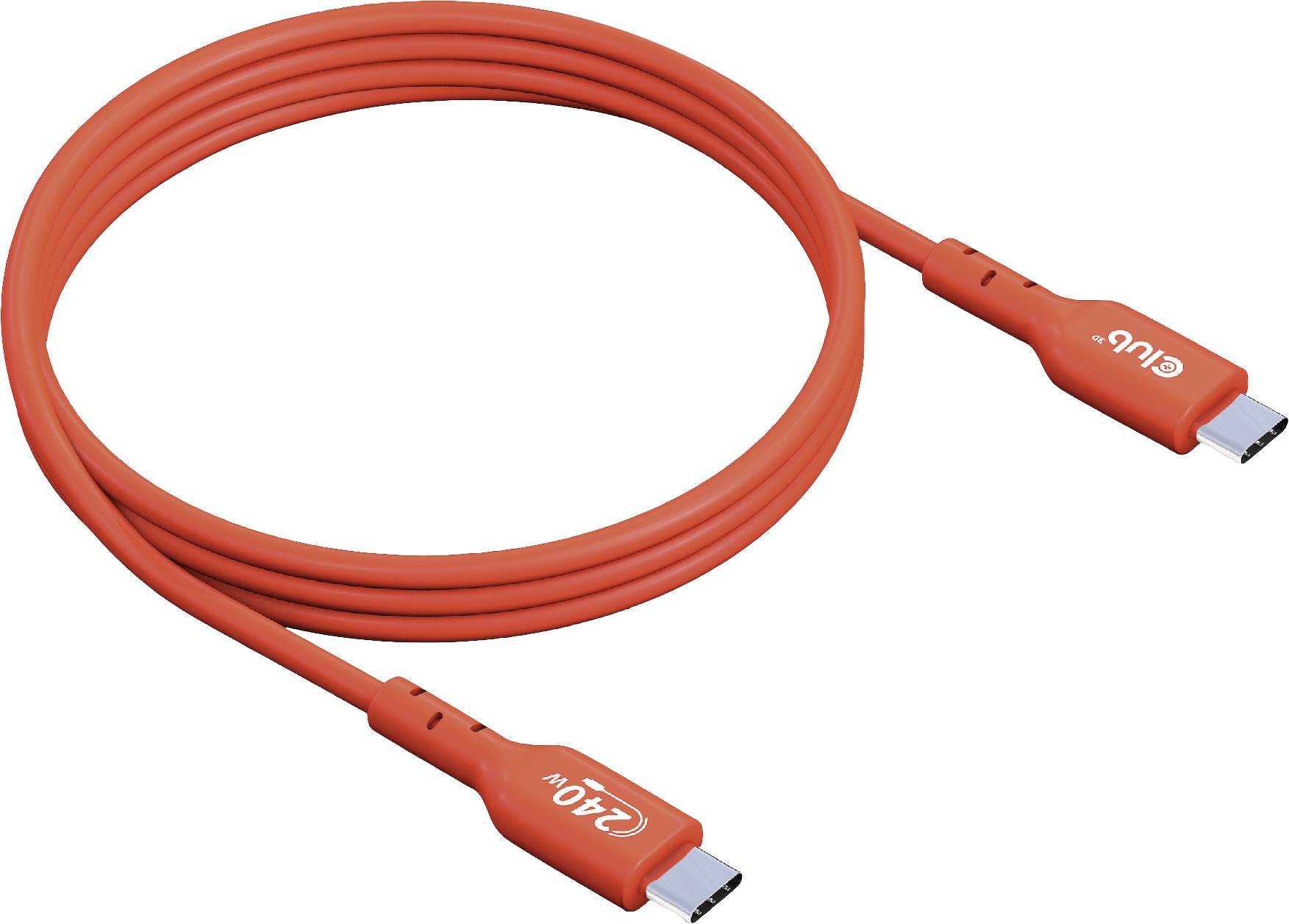 Club3D USB-C® Kabel USB 2.0 USB-C® Stecker 1.00 m Orange CAC-1511