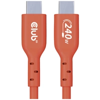 Club3D USB-C® Kabel USB 2.0 USB-C® Stecker 4.00 m Orange CAC-1515 Club3D USB-C® Kabel USB 2.0 USB-C® Stecker 4.00 m Orange CAC-1515