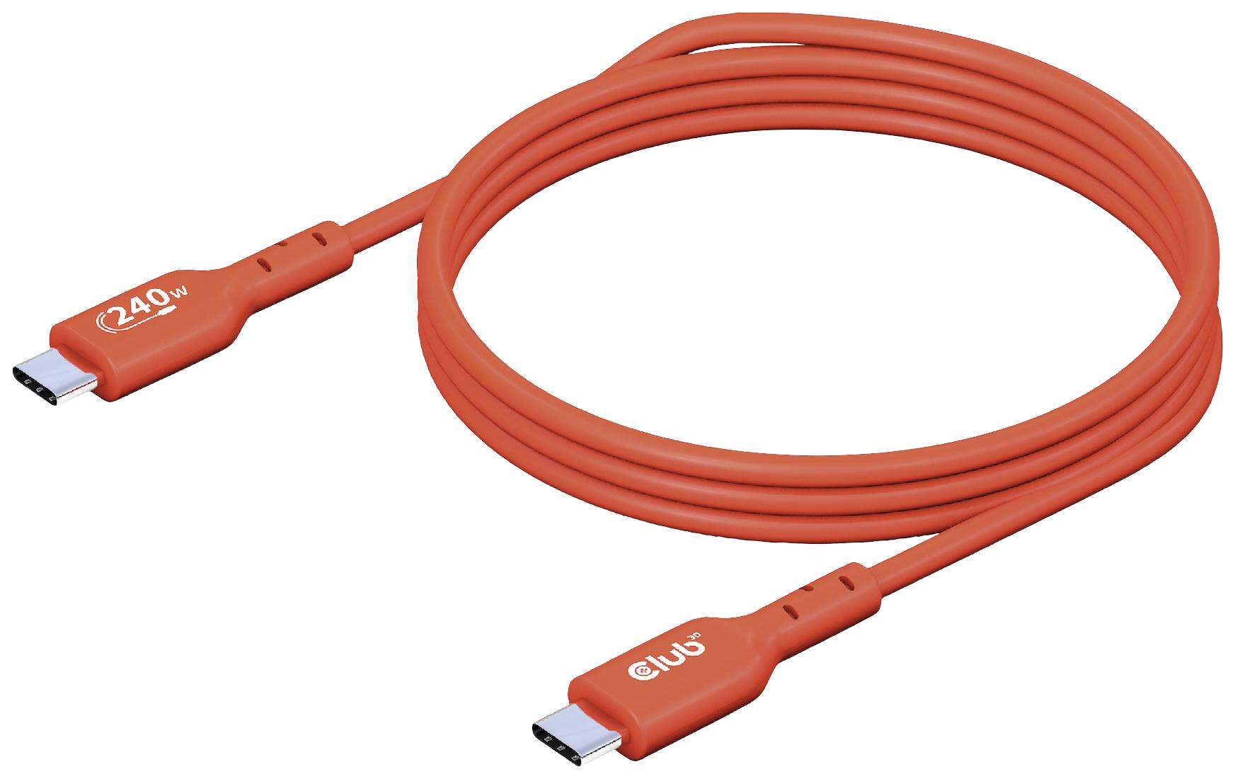 Club3D USB-C® Kabel USB 2.0 USB-C® Stecker 4.00m Orange CAC-1515