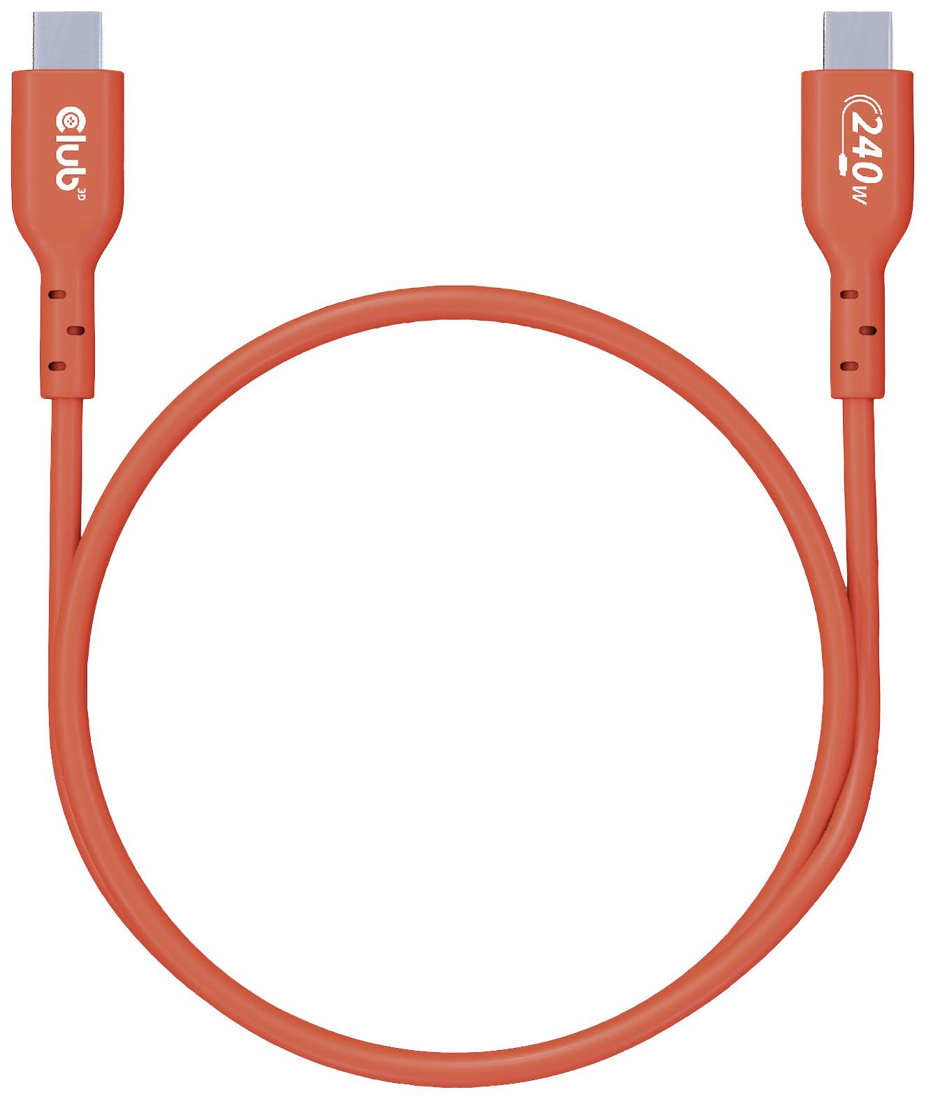 Club3D USB-C® Kabel USB 2.0 USB-C® Stecker 4.00m Orange CAC-1515