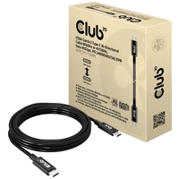 Club3D USB-C® Kabel USB4® USB-C® Stecker 3.00m Schwarz CAC-1579 Club3D USB-C® Kabel USB4® USB-C® Stecker 3.00m Schwarz CAC-1579