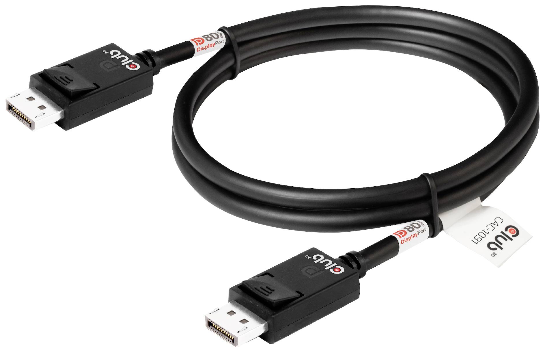 Club3D DisplayPort Anschlusskabel DisplayPort Stecker 1.20m Schwarz CAC-1091 DisplayPort-Kabel