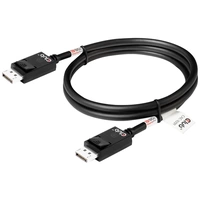 Club3D DisplayPort Anschlusskabel DisplayPort Stecker 1.20m Schwarz CAC-1091 DisplayPort-Kabel Club3D DisplayPort Anschlusskabel DisplayPort Stecker 1.20m Schwarz CAC-1091 DisplayPort-Kabel