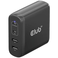 Club3D CAC-1912 Notebook-Netzteil 100W 2x USB-A, 2x USB-C® USB PD Schwarz Innenbereich GaN, USB Power Delivery (USB-PD) Club3D CAC-1912 Notebook-Netzteil 100W 2x USB-A, 2x USB-C® USB PD Schwarz Innenbereich GaN, USB Power Delivery (USB-PD)
