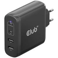 Club3D CAC-1912 Notebook-Netzteil 100W 2x USB-A, 2x USB-C® USB PD Schwarz Innenbereich GaN, USB Power Delivery (USB-PD) Club3D CAC-1912 Notebook-Netzteil 100W 2x USB-A, 2x USB-C® USB PD Schwarz Innenbereich GaN, USB Power Delivery (USB-PD)