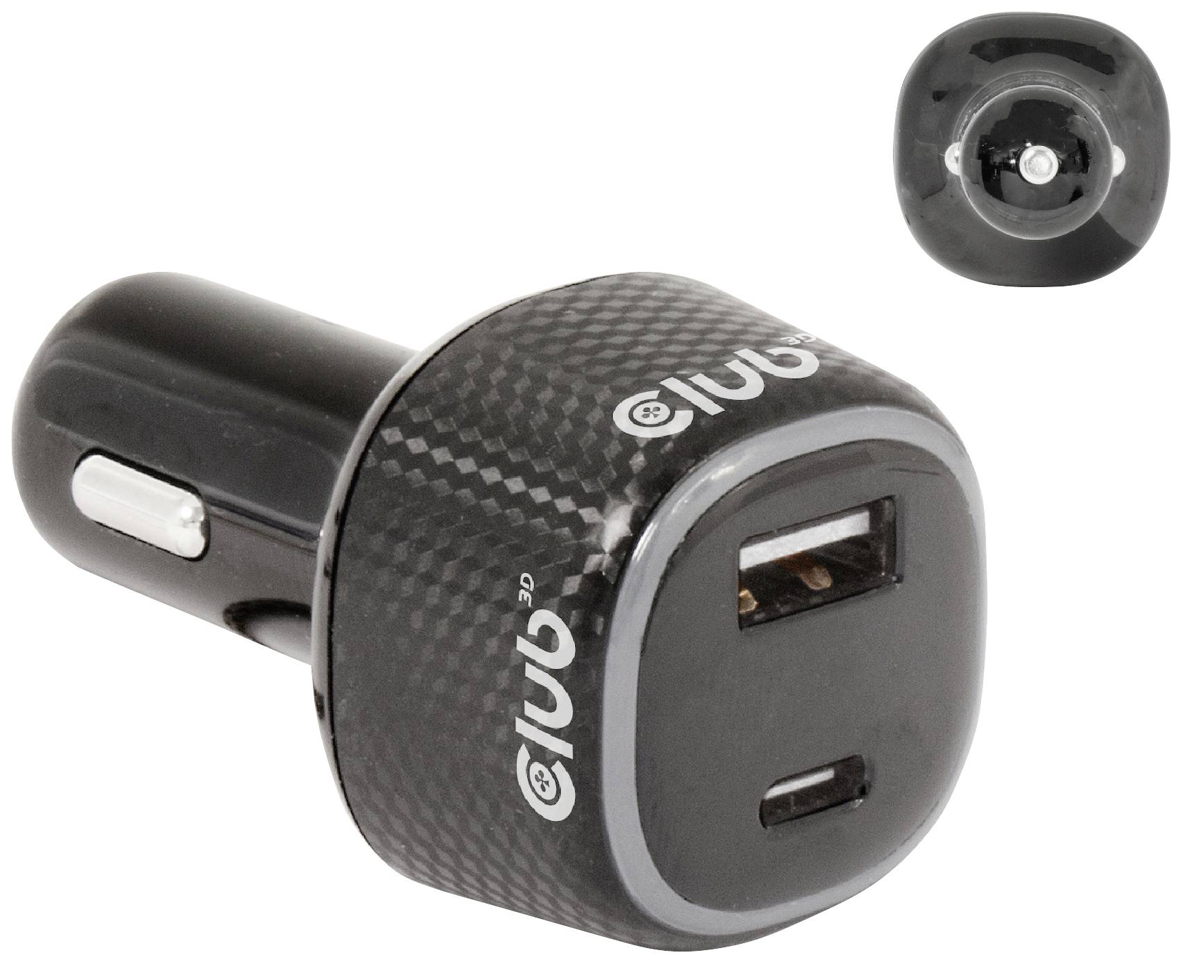 Club3D CAC-1922 USB Ladegerät 63W 1x USB-A, 1x USB-C® Schwarz Innenbereich