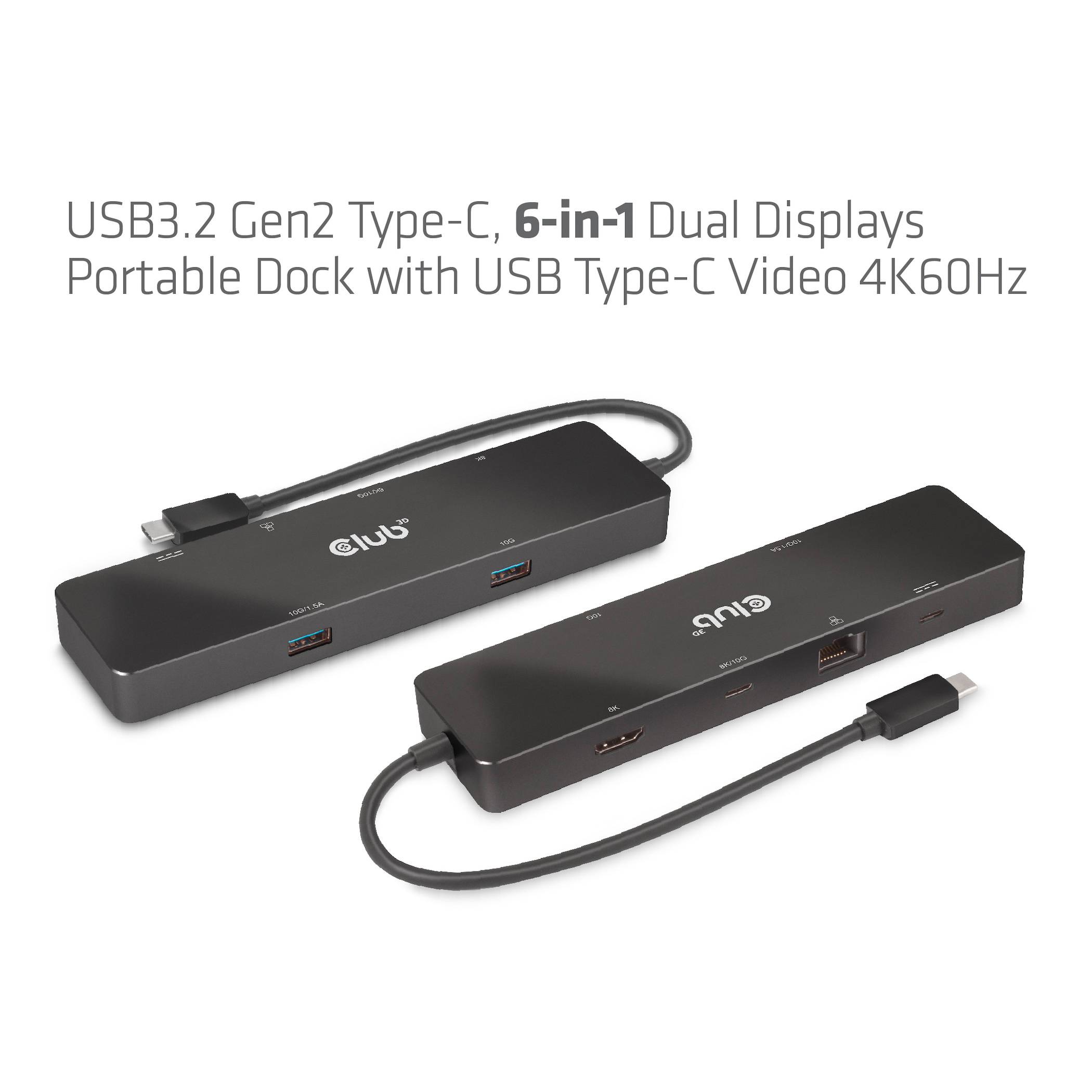 Club3D USB-C® Dockingstation USB-C Dock Passend für Marke Dockingstations: Club 3D USB-C® Power Delivery